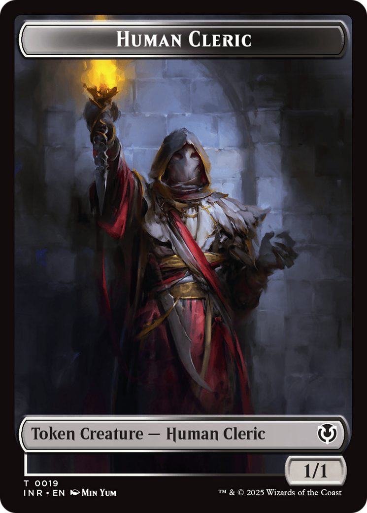 Demon // Human Cleric Double-Sided Token [Innistrad Remastered Tokens] | Good Games Modbury