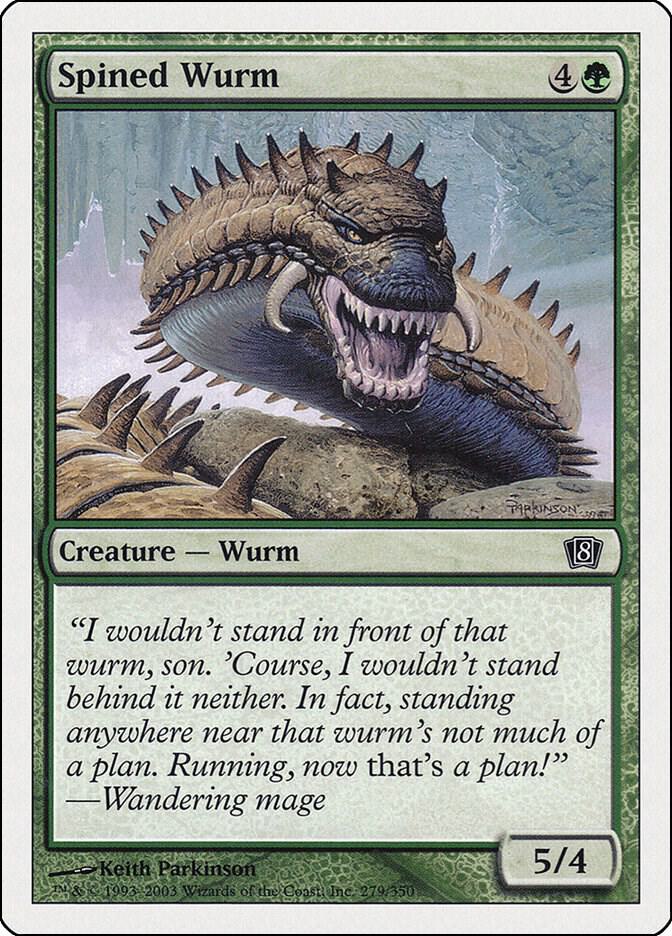 Spined Wurm 279/350 (8th Edition)  | Good Games Modbury