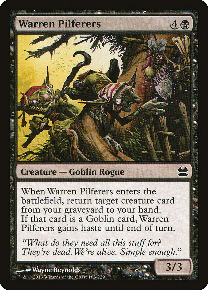 Warren Pilferers 103/229 (Modern Masters)  - Foil | Good Games Modbury