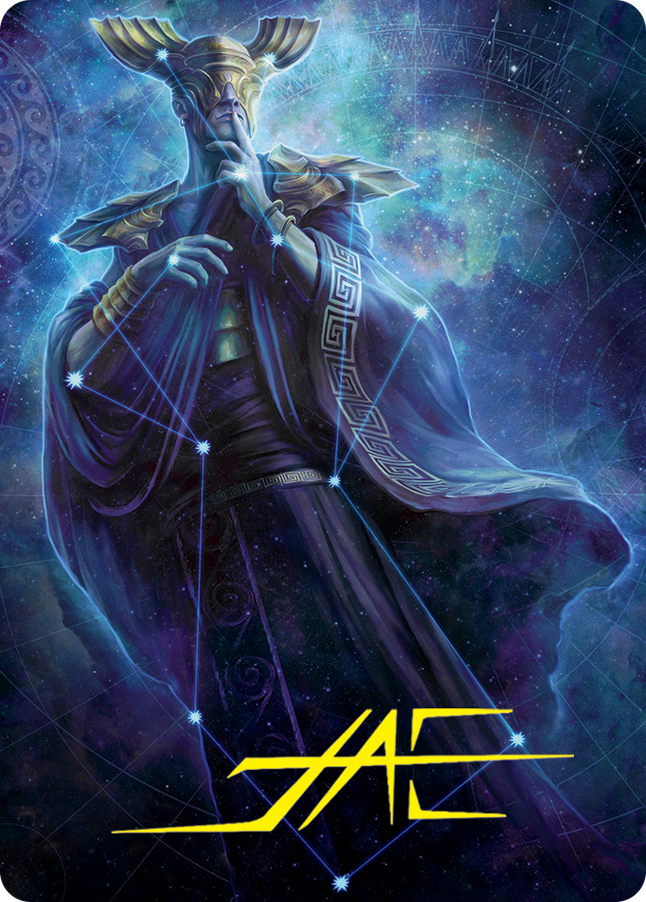 Atris, Oracle of Half-Truths Art Card (Gold-Stamped Signature) [March of the Machine Art Series] | Good Games Modbury