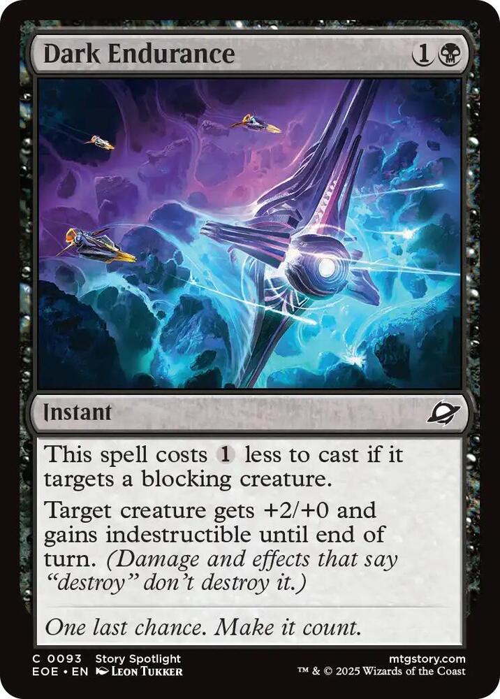 Dark Endurance 93/276 (Edge of Eternities)  - Foil | Good Games Modbury