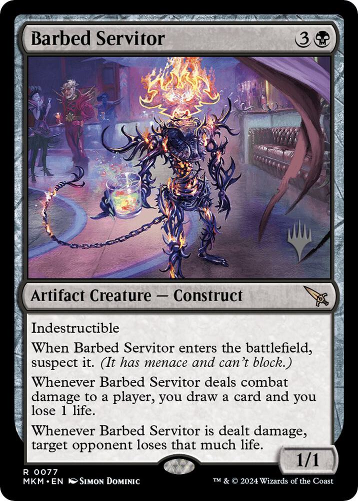 Barbed Servitor 77 (Promo Pack: Murders at Karlov Manor)  - Foil | Good Games Modbury