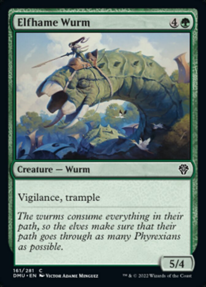 Elfhame Wurm [Dominaria United] | Good Games Modbury