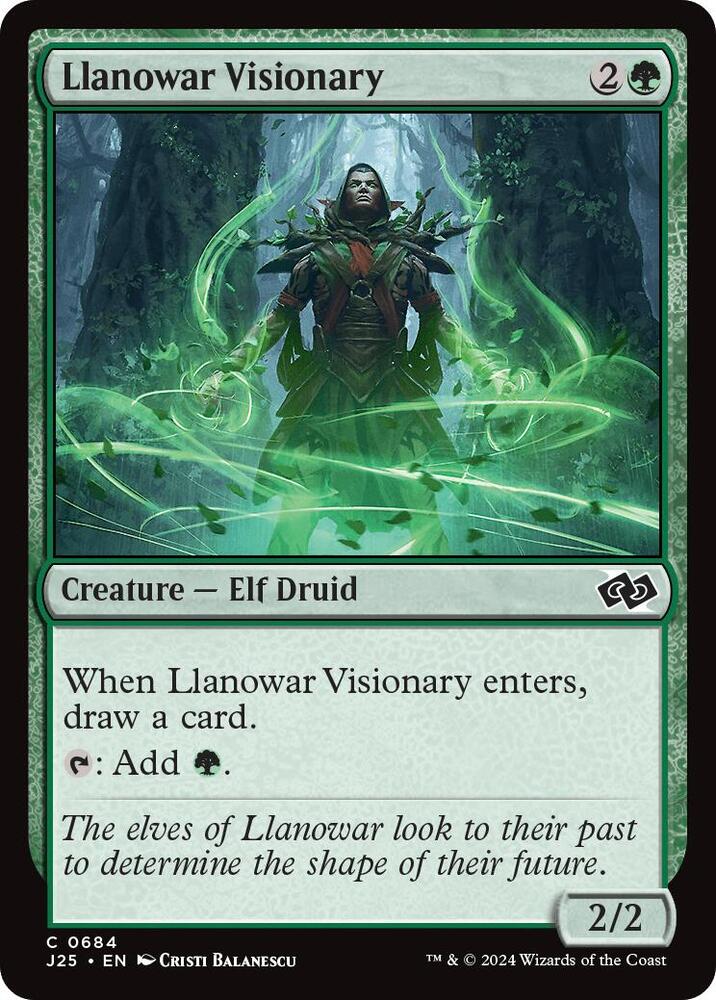 Llanowar Visionary 684/779 (Foundations Jumpstart)  | Good Games Modbury