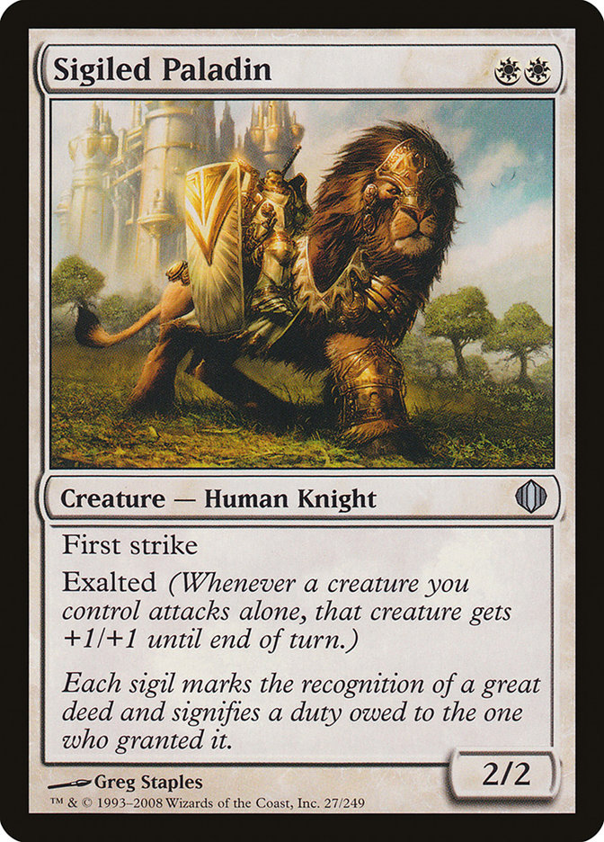 Sigiled Paladin 27/249 (Shards of Alara)  | Good Games Modbury
