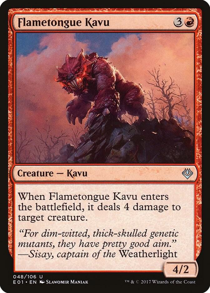 Flametongue Kavu 48/106 (Archenemy: Nicol Bolas)  | Good Games Modbury