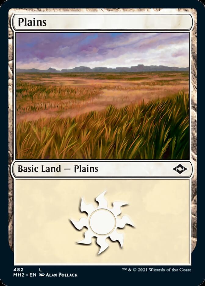 Plains (482) (Foil Etched) [Modern Horizons 2] | Good Games Modbury