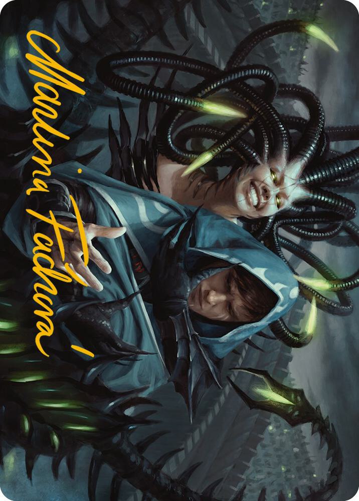 Phyrexian Arena Art Card Gold Stamped Signature 22 (Art Series: Phyrexia: All Will Be One)  | Good Games Modbury