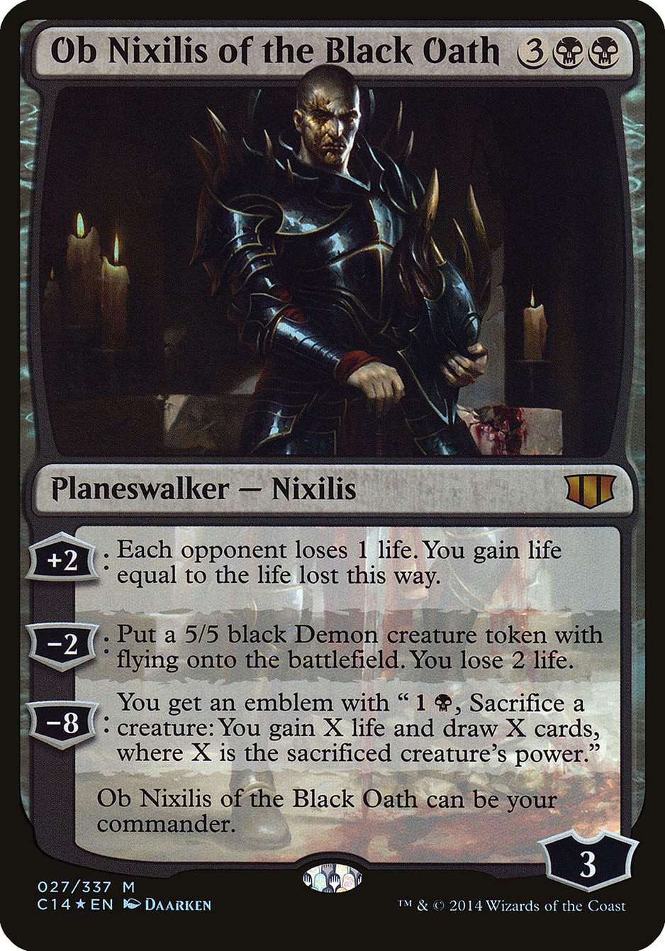 Ob Nixilis of the Black Oath (Oversized) [Commander 2014 Oversized] | Good Games Modbury