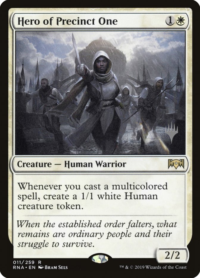 Hero of Precinct One (Promo Pack) [Ravnica Allegiance Promos] | Good Games Modbury