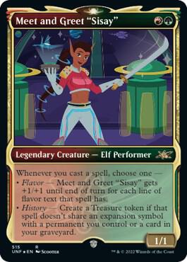 Meet and Greet Sisay Showcase Galaxy Foil 515/244 (Unfinity)  - Foil | Good Games Modbury