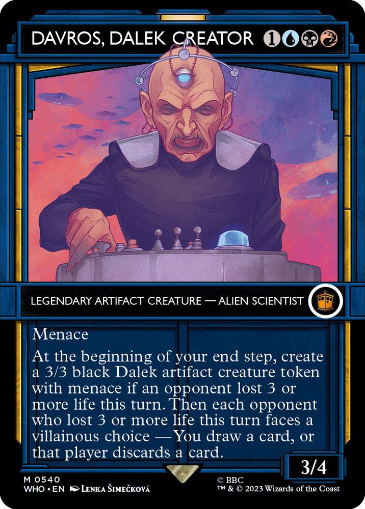 Davros, Dalek Creator 540/331 (Universes Beyond: Doctor Who)  - Showcase Foil | Good Games Modbury