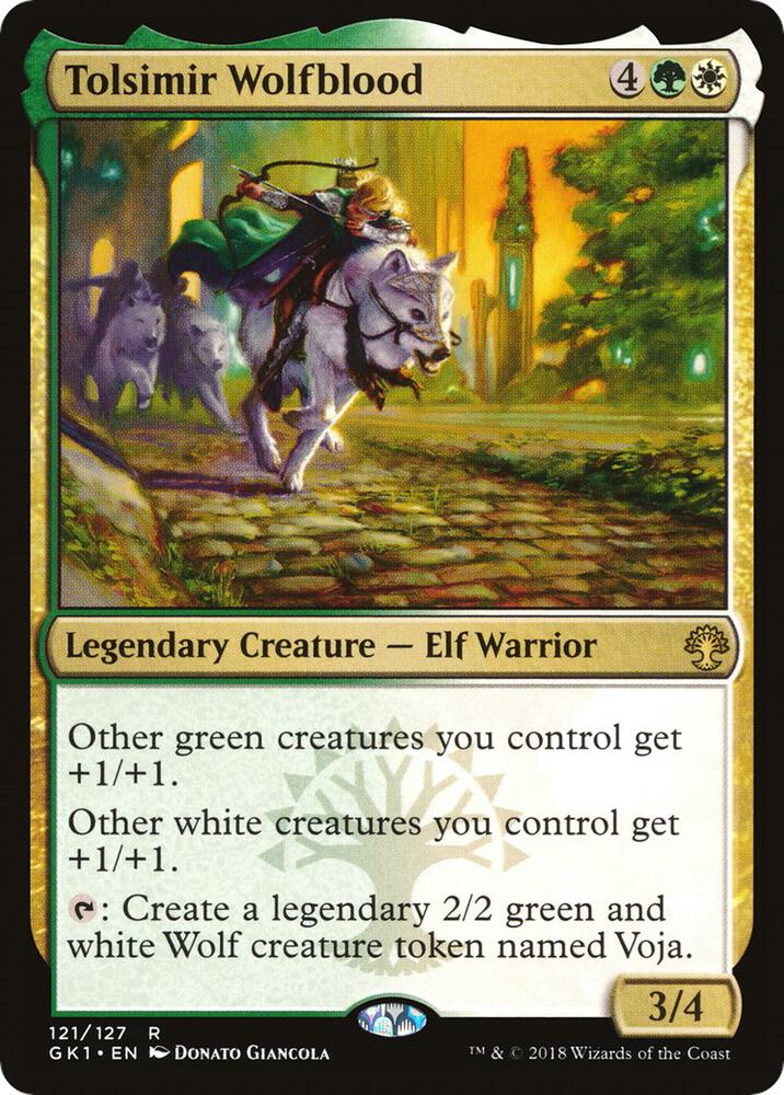 Tolsimir Wolfblood 121/127 (Guilds of Ravnica: Guild Kits)  | Good Games Modbury