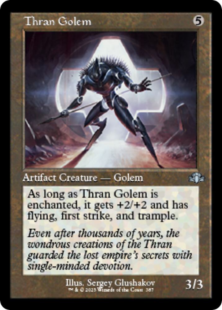 Thran Golem 387/261 (Dominaria Remastered)  - Retro | Good Games Modbury