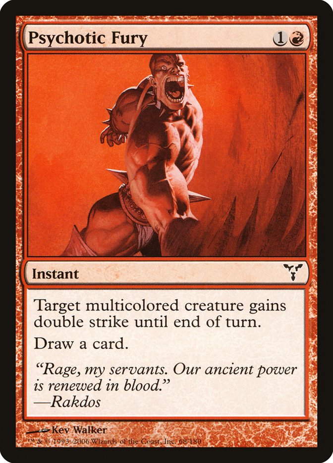 Psychotic Fury 68/180 (Dissension)  - Foil | Good Games Modbury