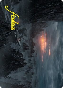 Sundown Pass Art Card Gold Stamped Signature 68 (Art Series: Innistrad: Crimson Vow)  | Good Games Modbury