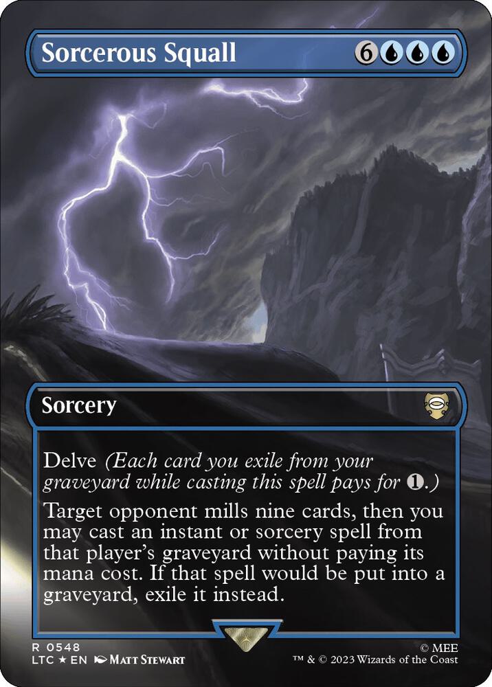 Sorcerous Squall 548/347 (Commander: The Lord of the Rings: Tales of Middle-earth)  - Borderless Surge Foil | Good Games Modbury