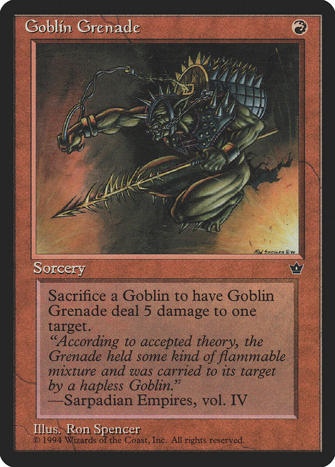 Goblin Grenade (Ron Spencer) [Fallen Empires] | Good Games Modbury
