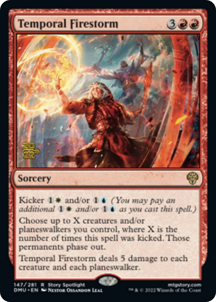 Temporal Firestorm [Dominaria United Prerelease Promos] | Good Games Modbury