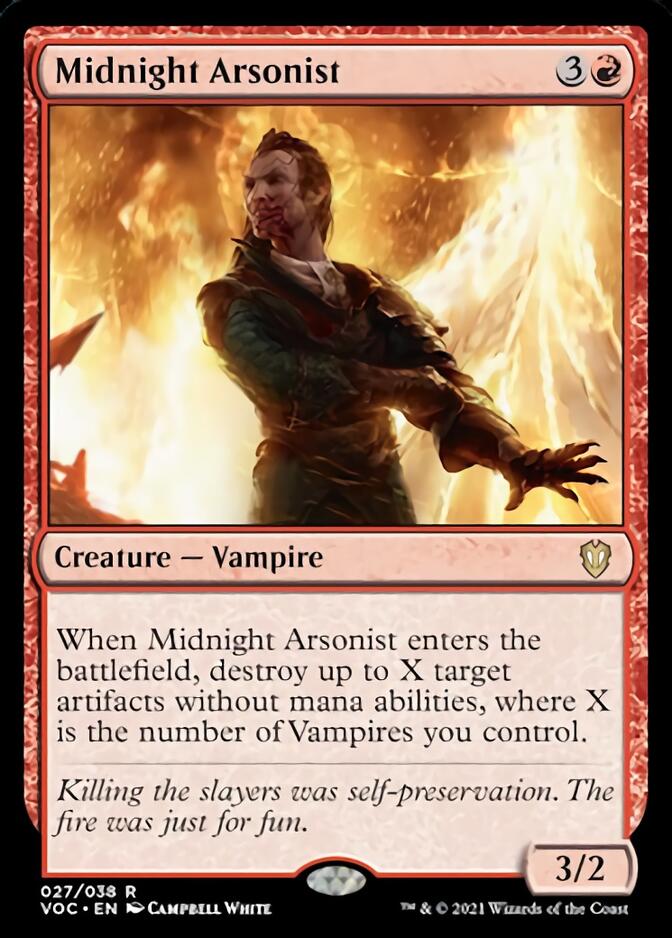 Midnight Arsonist [Innistrad: Crimson Vow Commander] | Good Games Modbury