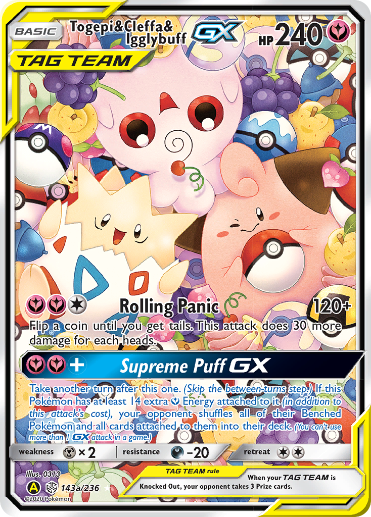 Togepi & Cleffa & Igglybuff GX (143a/236) [Alternate Art Promos] | Good Games Modbury