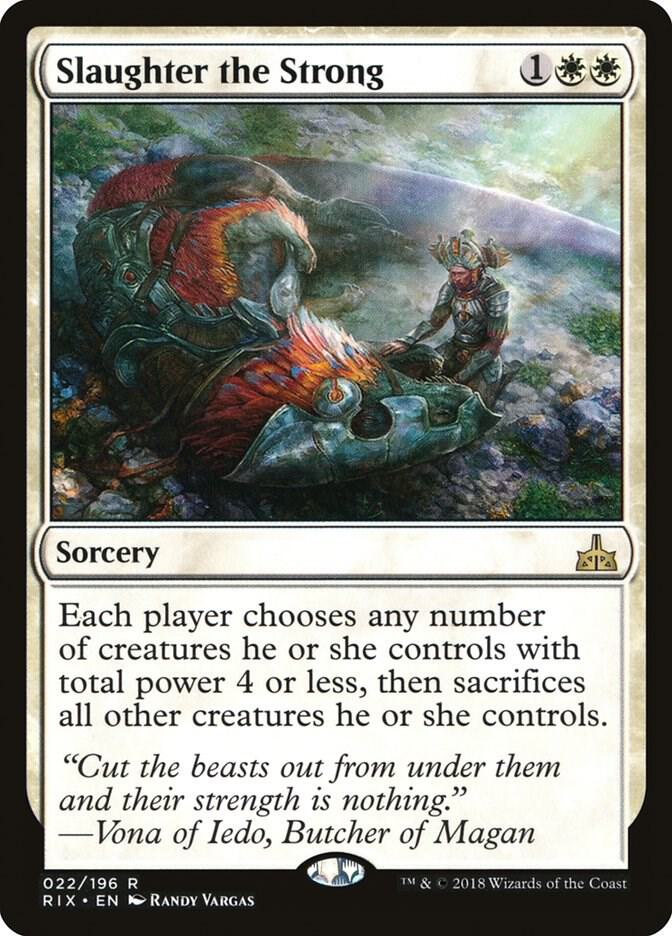 Slaughter the Strong 22/196 (Rivals of Ixalan)  | Good Games Modbury