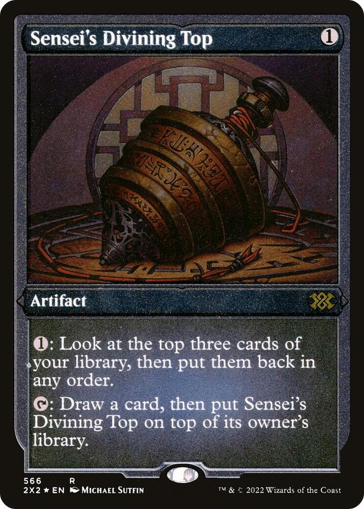 Senseis Divining Top Foil Etched 566 (Double Masters 2022)  - Foil | Good Games Modbury