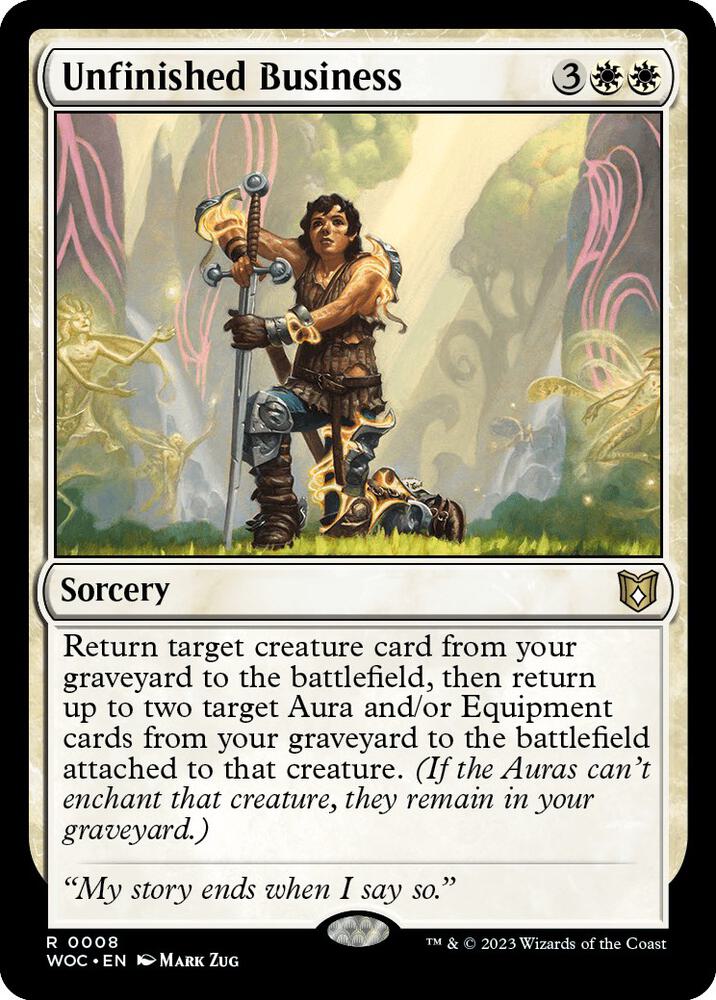 Unfinished Business 8/173 (Commander: Wilds of Eldraine)  | Good Games Modbury