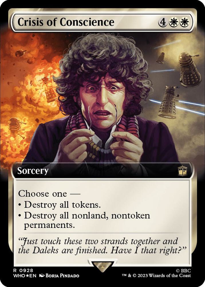 Crisis of Conscience 928/331 (Universes Beyond: Doctor Who)  - Extended Art Surge Foil | Good Games Modbury