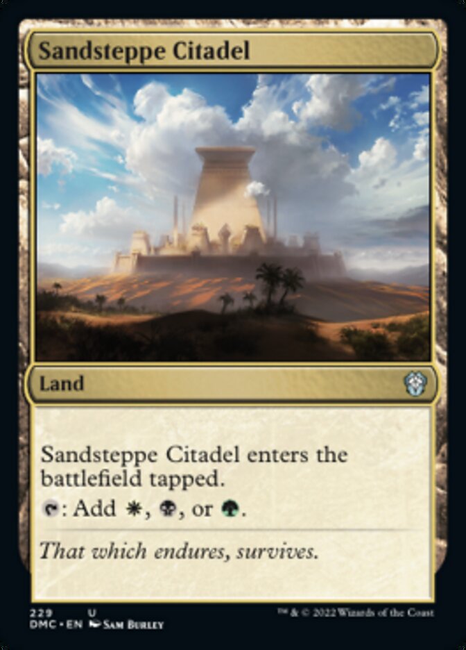 Sandsteppe Citadel [Dominaria United Commander] | Good Games Modbury