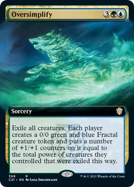 Oversimplify Extended Art 399/81 (Commander 2021)  | Good Games Modbury