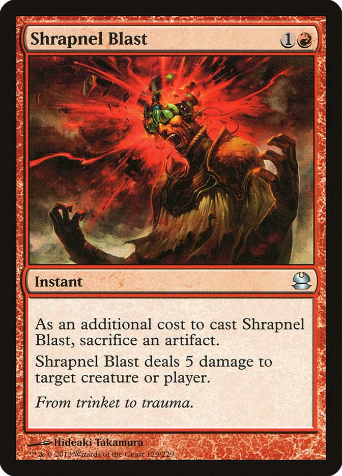 Shrapnel Blast 129/229 (Modern Masters)  - Foil | Good Games Modbury