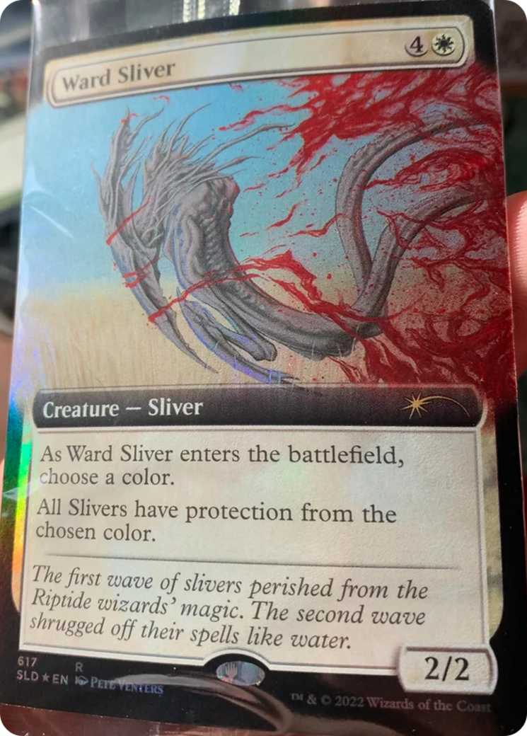 Ward Sliver (Extended Art) [Secret Lair Drop Promos] | Good Games Modbury