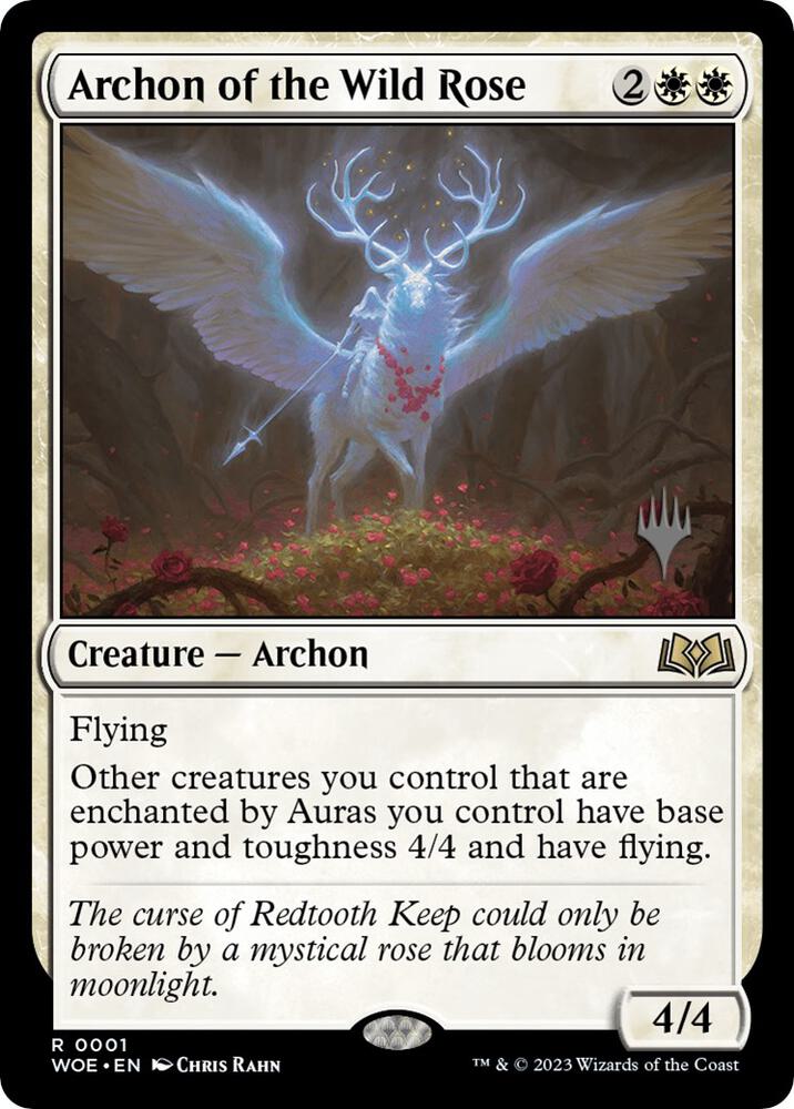 Archon of the Wild Rose 1p/200 (Promo Pack: Wilds of Eldraine)  - Foil | Good Games Modbury