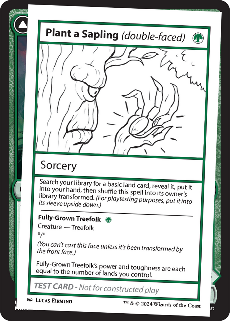 Plant a Sapling (double-faced) [Mystery Booster 2 Playtest Cards] | Good Games Modbury