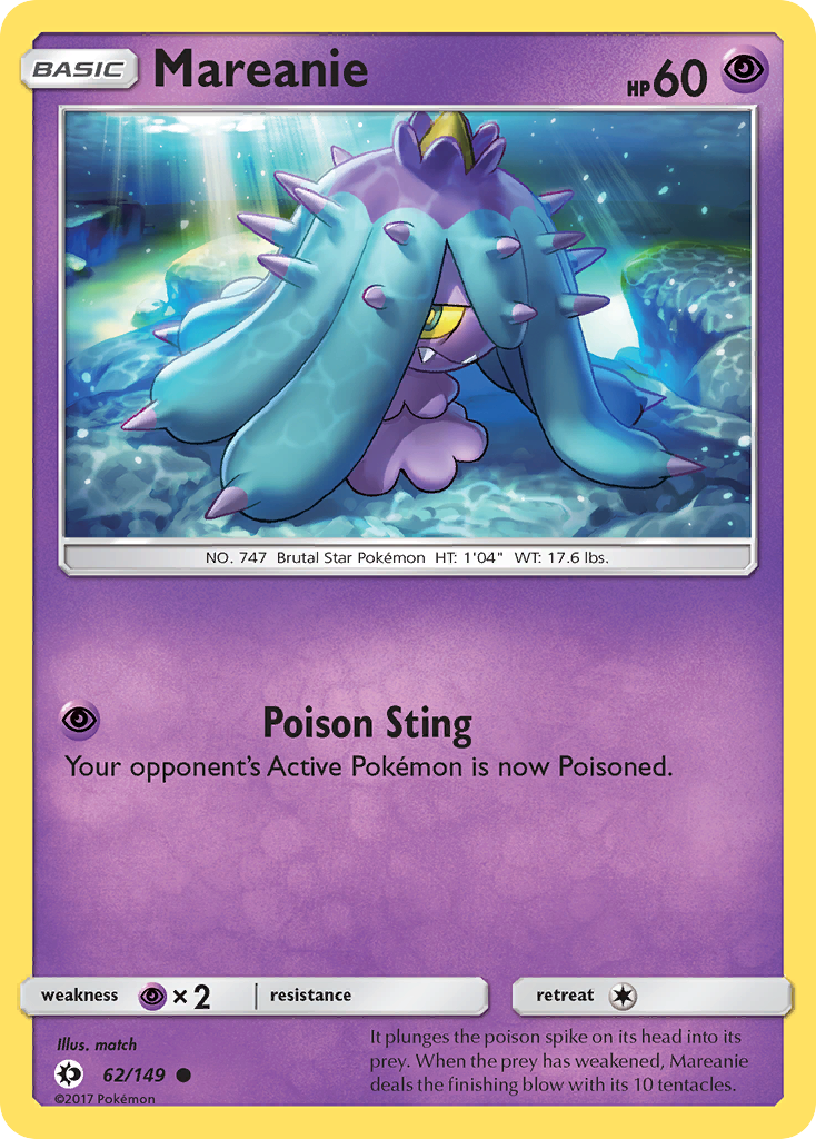 Mareanie (62/149) [Sun & Moon: Base Set] | Good Games Modbury
