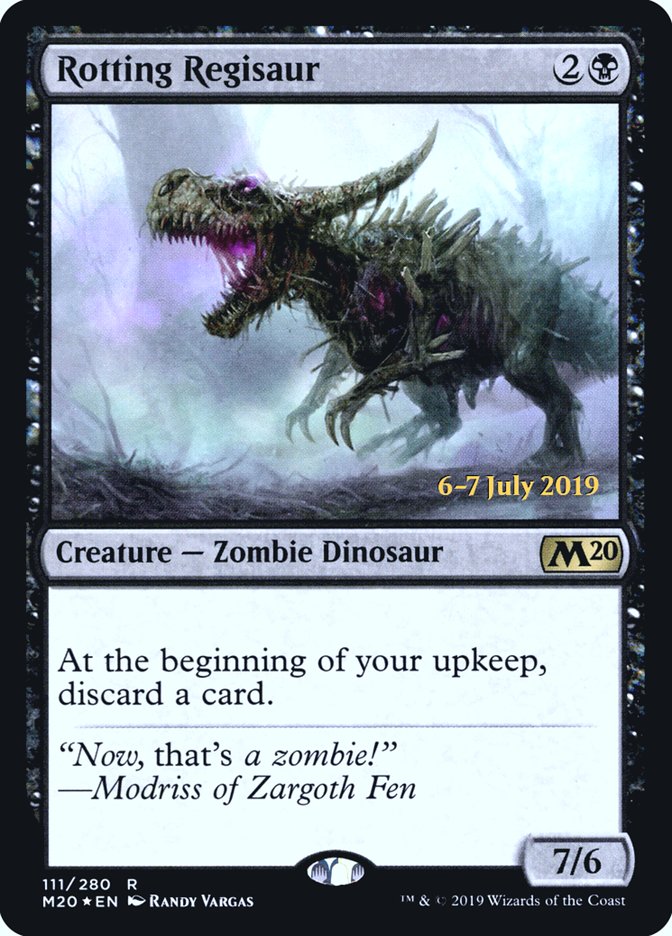 Rotting Regisaur [Core Set 2020 Prerelease Promos] | Good Games Modbury