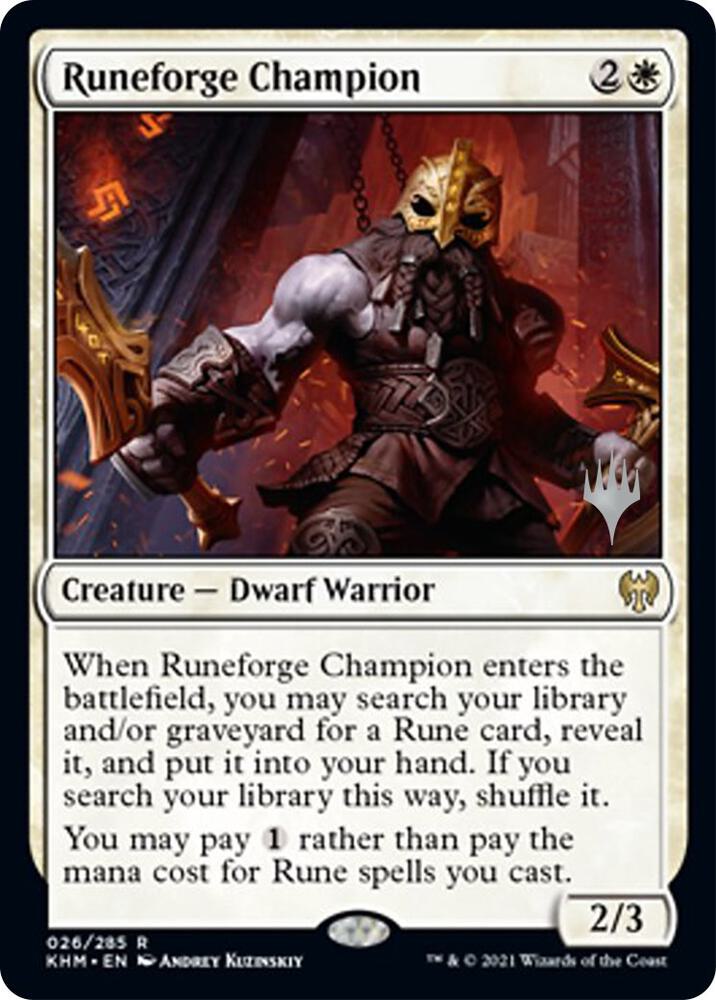 Runeforge Champion 26p/1 (Promo Pack: Kaldheim)  | Good Games Modbury