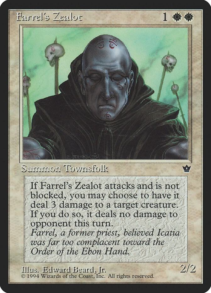 Farrels Zealot 3c/187 (Fallen Empires)  | Good Games Modbury