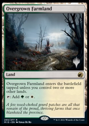 Overgrown Farmland (Promo Pack) [Innistrad: Midnight Hunt Promos] | Good Games Modbury