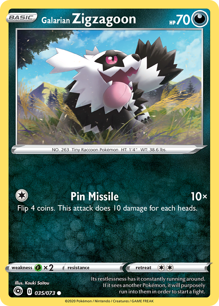 Galarian Zigzagoon (035/073) [Sword & Shield: Champion's Path] | Good Games Modbury