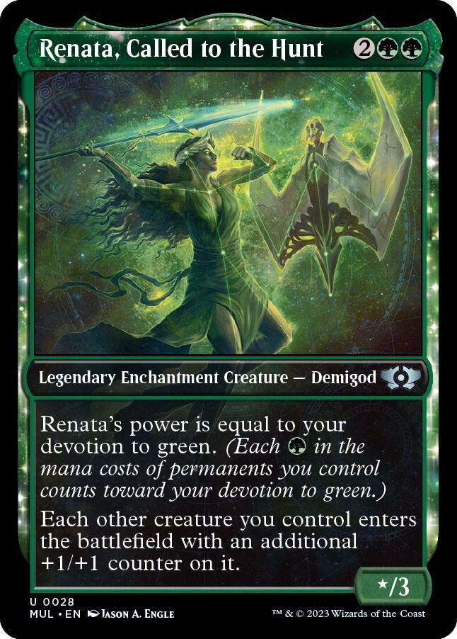 Renata, Called to the Hunt 28 (March of the Machine: Multiverse Legends)  - Showcase Foil | Good Games Modbury