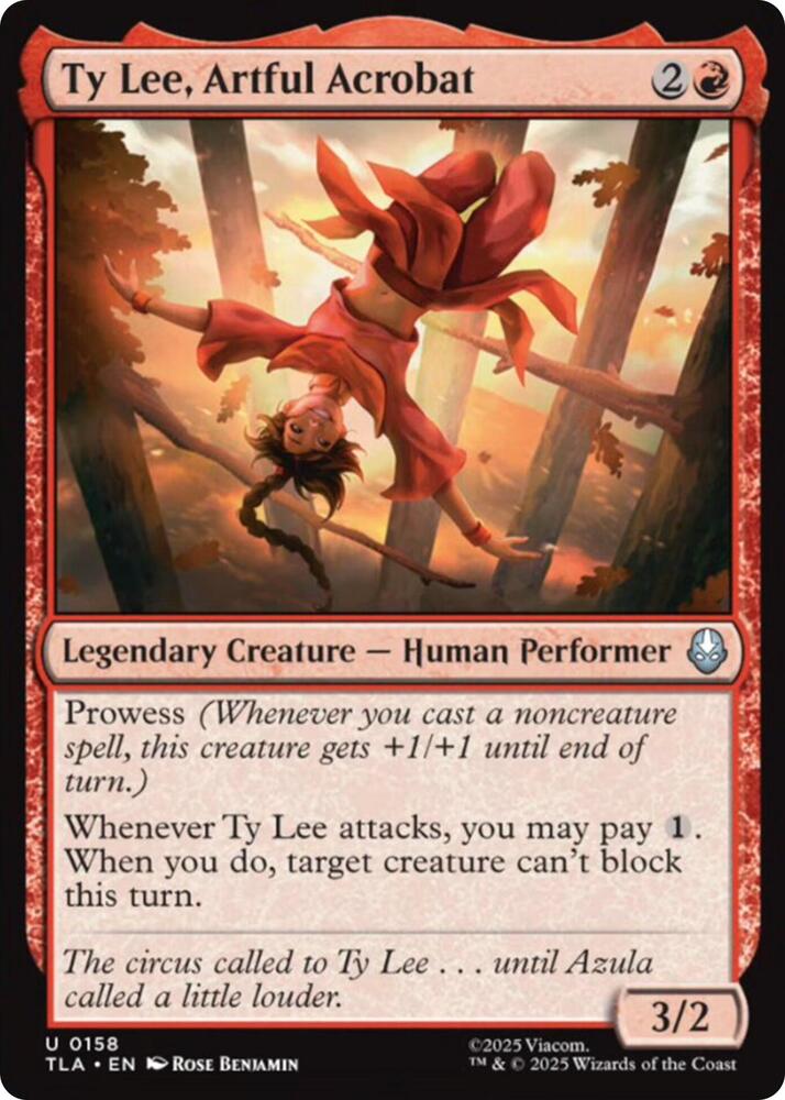Ty Lee, Artful Acrobat 158 (Avatar: The Last Airbender)  | Good Games Modbury