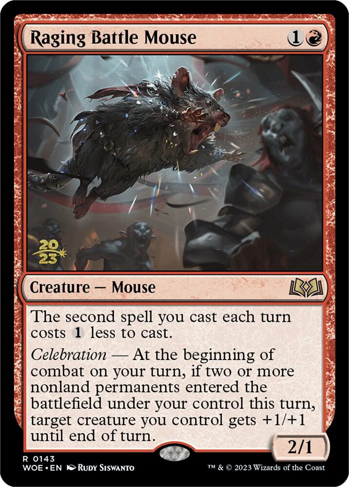 Raging Battle Mouse 143s/200 (Prerelease Cards)  - Foil | Good Games Modbury