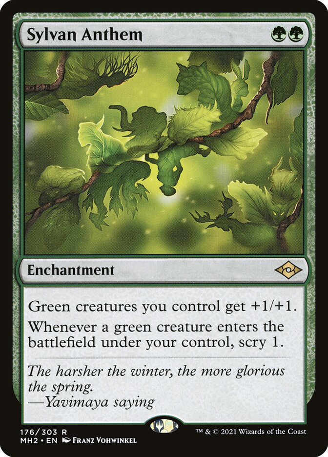 Sylvan Anthem 176/303 (Modern Horizons 2)  | Good Games Modbury