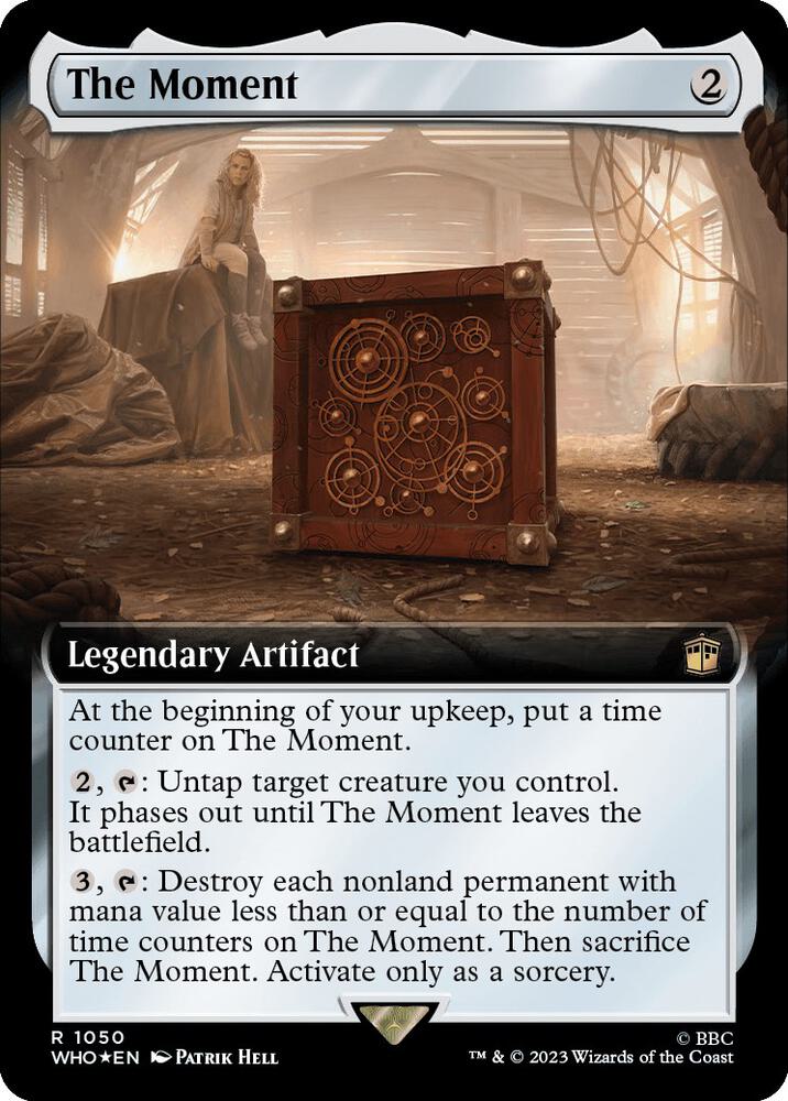 The Moment 1050/331 (Universes Beyond: Doctor Who)  - Extended Art Surge Foil | Good Games Modbury