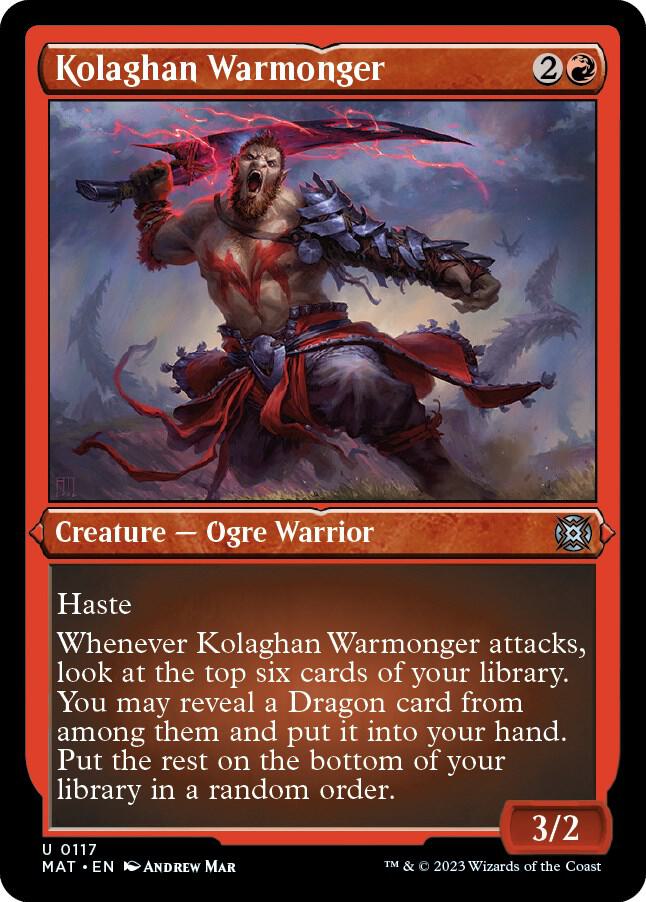 Kolaghan Warmonger 117/50 (March of the Machine: The Aftermath)  - Etched Foil | Good Games Modbury