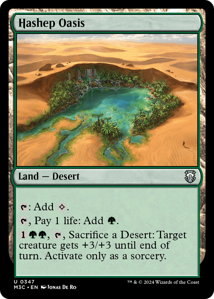Hashep Oasis (Ripple Foil) [Modern Horizons 3 Commander] | Good Games Modbury