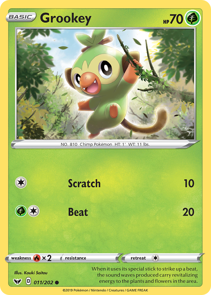 Grookey (011/202) [Sword & Shield: Base Set] | Good Games Modbury