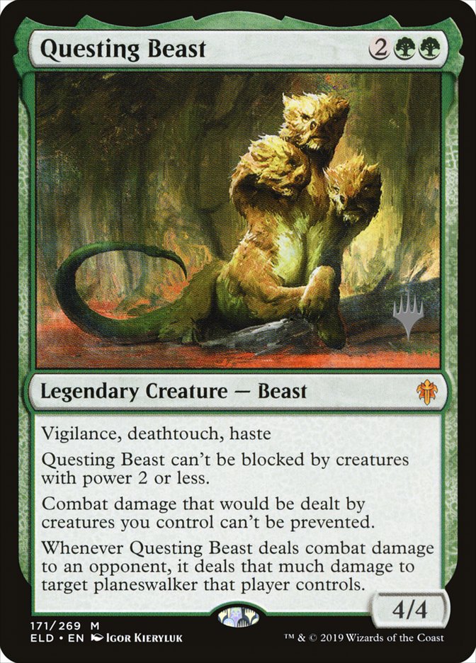 Questing Beast (Promo Pack) [Throne of Eldraine Promos] | Good Games Modbury